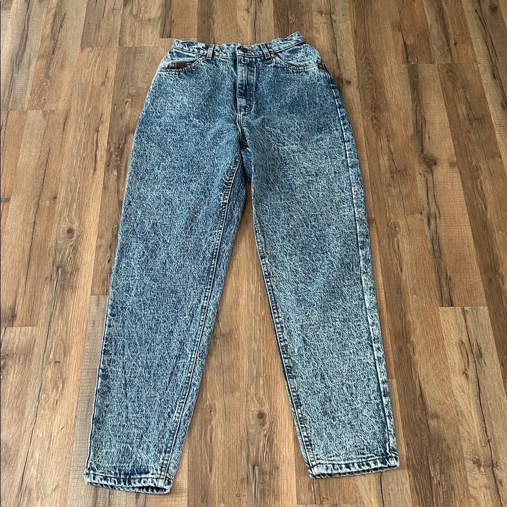 LEE WOMENS VINTAGE 90s ACID WASH HIGH RISE JEANS Sz 10 MED